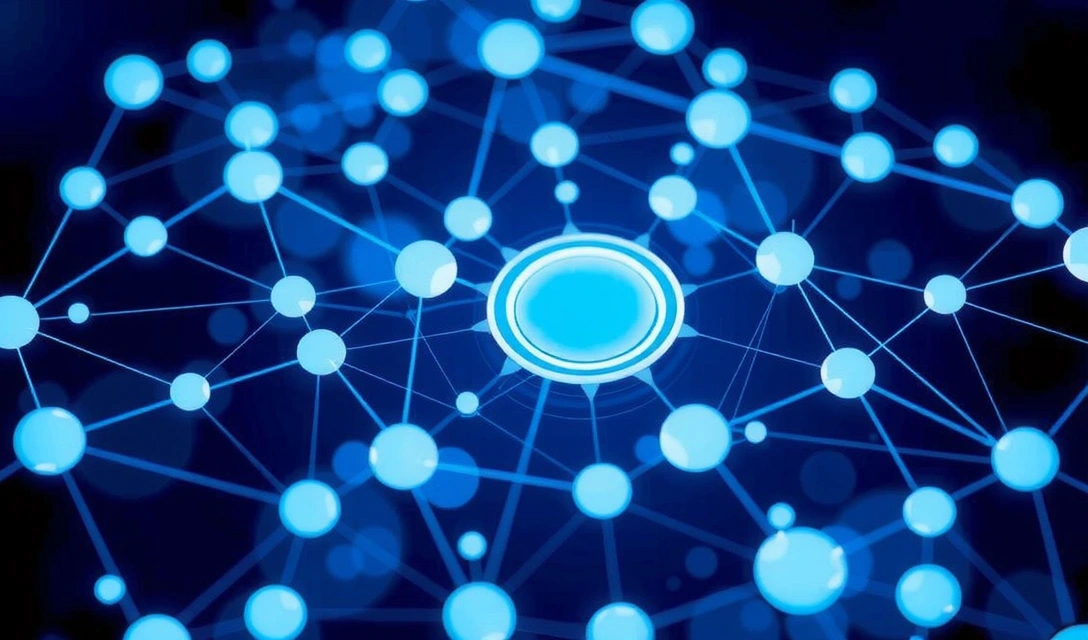 O rețea digitală complexă, simbolizând interconectivitatea și site-urile terțe